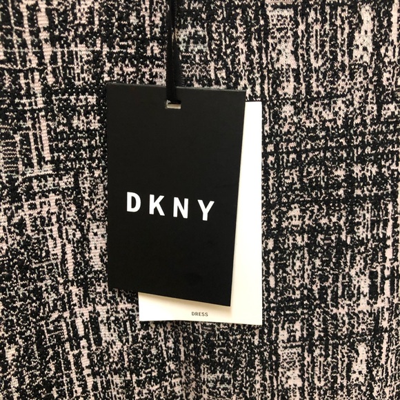 NWT DKNY Short Sleeve Jewel Neck Flare Dress Sz 14 - Picture 8 of 16